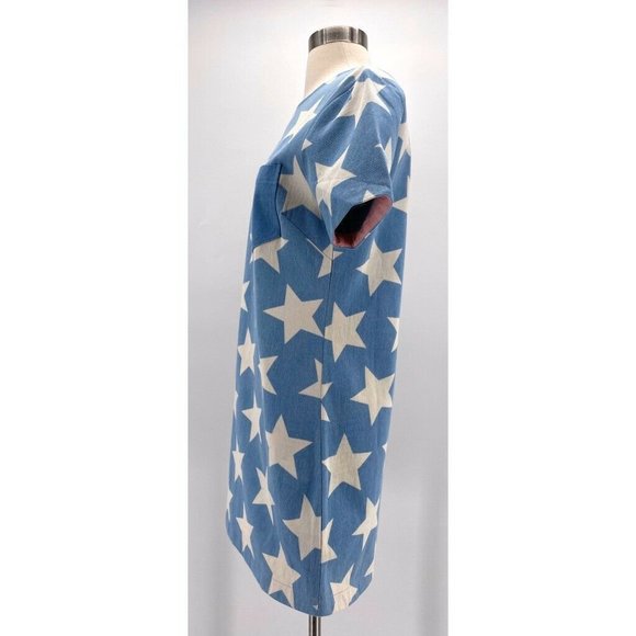 English Factory Denim Star Print Dress NWT - Picture 2 of 6